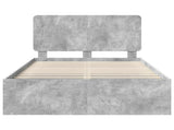 Bed Frame Concerte Grey 135 x 190 cm Solid Pine Wood 3412500