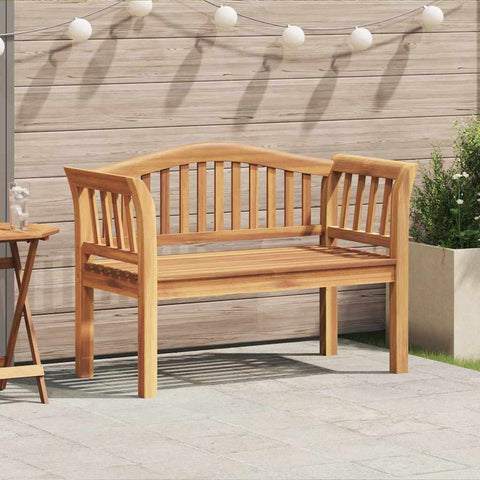 Garden Bench Brown 120 x 53.5 x 85 cm Solid teak wood 42006346
