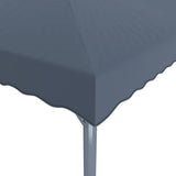 Gazebo with LED String Lights 300x300 cm Anthracite Aluminium 3070343