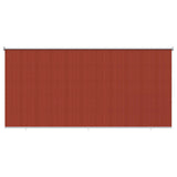 Outdoor Roller Blind 90% UV Block Terracota 350 x 140 cm HDPE 42035997