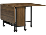Six-Person Drop Leaf Dining Table - Brown/Black T3398P330383