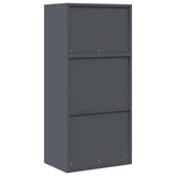Storage Cabinet 2 pcs Anthracite 60 x 40 x 130 cm Steel 3438689