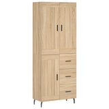 Highboard Sonoma Oak 69.5x34x180 cm Engineered Wood 3200020
