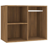 Dressing Table Set with LED Brown Oak Engineered Wood 3114106