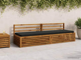 2-Piece Bench Cushions VUGHT 2 pcs 100% Polyester Black 952243