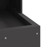 Fire Pit Black 50 x 50 x 100 cm Steel 858932