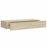 Wall-mounted Drawer Shelf Oak 60x23.5x10cm MDF 330261