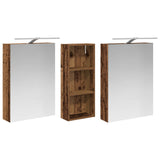 Bathroom Cabinet Set 3 pcs 130 x 14.5 x 70 cm Engineered wood 3403774