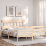 Bed Frame without Mattress 160x200 cm Solid Wood 3195166