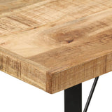 ZNTS Bar Table 110x55x107 cm Solid Wood Mango and Iron 356381