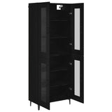 Highboard Black Oak 69.5 x 34 x 180 cm Engineered Wood 3416069