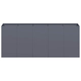 Planter Anthracite 200x40x80 cm Cold-rolled Steel 860726