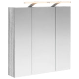 Bathroom Mirror Cabinet Grey Sonoma 70 x 14.5 x 70 cm 889100