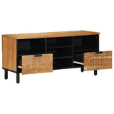 TV Cabinet with Drawer Brown 100 x 33 x 46 cm Solid Mango Wood 4017774