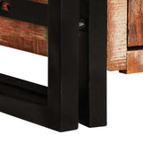Highboard with Doors Brown Solid Reclaimed Wood and Metal 4104768