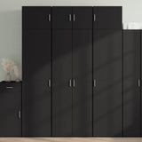 Storage Cabinet Black 70x42.5x225 cm Engineered Wood 3281323