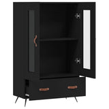 Highboard Black 69.5x31x115 cm Engineered Wood 828269