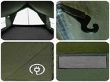 Cabin Tent Army Green 340 x 246 x 210 cm Polycotton 42017506