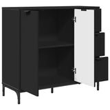 Sideboard Black 89.5 x 33 x 82 cm Engineered Wood 883455