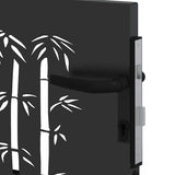 Garden Gate 85 x 100 cm Powder-coated steel Black Lockable 42015869