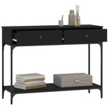 Console Table Black 100x34.5x75 cm Engineered Wood 833393