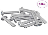 Lock Screw Plain 2647 pcs Silver Steel 864570