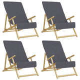 Beach Towels 4 pcs Anthracite 60x135 cm Fabric 400 GSM 3157054