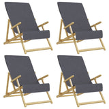 Beach Towels 4 pcs Anthracite 60x135 cm Fabric 400 GSM 3157054