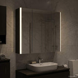 Bathroom Mirror Cabinet Black Oak 63.5 x 15.5 x 60.5 cm 889248
