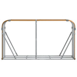 Log Holder Wood Look 180x45x100 cm Galvanised Steel 364584