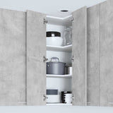 Hanging Cabinet Concrete Grey and White 57 x 57 x 100 cm 884373