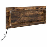 Mirror Wall-mounted Smoked Oak 90 x 8.5 x 37 cm Engineered Wood 822817