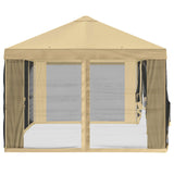 Gazebo Cover with Sidewalls 6 x 3 m Cream Polyester 190 900411