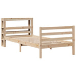 Bed Frame without Mattress 90x190 cm Single Solid Wood Pine 3305812