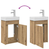 Bathroom Vanity Unit with Tap Artisan Oak 40.5 x 22.5 x 62 cm 889528