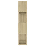 Book Cabinet Room Divider Sonoma Oak 80x24x124.5 cm Engineered Wood 809137