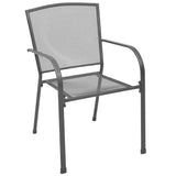 Garden Dining Set 3 pcs Anthracite Powder-Coated Steel 3379282