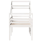 High Sleeper Bed without Mattress White 90x200 cm Solid Wood Pine 3281978