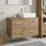 Bathroom Furniture Set 2 pcs Artisan Oak Engineered Wood 3403975