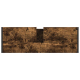Bathroom Cabinet Smoke Oak 90 x 30 x 60 cm Engineered Wood 886482