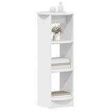 Side Cabinet High Gloss White 40 x 40 x 100 cm Engineered Wood 899847