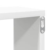 Wall Cube Shelf 4 pcs White 100x15x30 cm Engineered Wood 807080