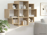 Wall Shelf Sonoma Oak 90 x 25 x 90 cm Engineered Wood 8012174