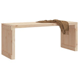 Garden Bench Natural Wood Solid Pine Wood Extendable Garden Bench 832525