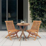 3 Piece Garden Dining Set Solid Wood Teak 3087188