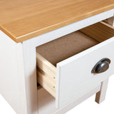 Bedside Cabinet Hill 2 pcs White 46x35x49.5 cm Solid Pine Wood 288910
