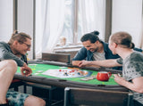 Foldable Poker Mat, 10-Player Table Top with Cup Holder, Carry Bag - Green T3398P377381