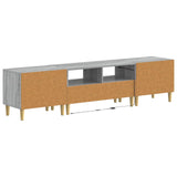 5 Piece LED TV Cabinet Grey Sonoma Engineered Wood 3416605