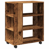 Rolling Cabinet Old Wood 60x35x75 cm Engineered Wood 856656