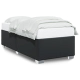 Bed Frame without Mattress Black 90x190 cm Single Faux Leather 3284536